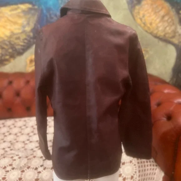 VINTAGE Rem Garson Deep Brown Pea Coat